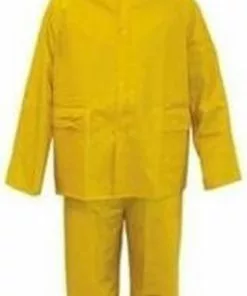 Merkloos Regenpak PVC Geel XXXL