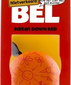 Nietverkeerd Fietsbel Ding Dong Upside Down 60 Mm - Mat Oranje