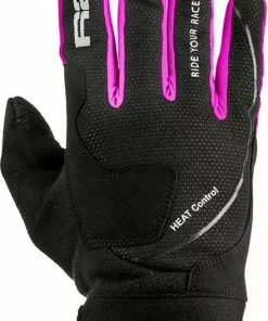 R2 Blizzard - Touchscreen Winterfietshandschoenen - Dikke Winterhandschoenen Tegen De Kou - Fiets, Wandel, Hardloop Handschoenen - Winddicht - Dames En Heren- Zwart/Roze - Maat M / 7