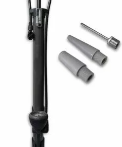 Discountershop Fietspomp Met Drukmeter 12 Bar Inclusief Adapters Voor Verschillende Ventielen Bike Pump FietsPomp - Staande Fietspomp
