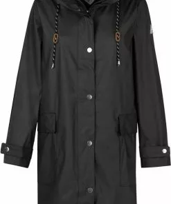 BJ?RNSON BJ RNSON Sl Ppa PU Parka Jas / Regenjas Dames - Waterdicht - Maat 46 - Zwart