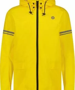 AGU Original Regenpak Essential - Geel/Zwart - S - Dames & Heren - Waterdicht & Ademend -Fietsen-accessoires Verkoopwinkel 542x840
