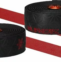 Supacaz Super Sticky Kush - Galaxy - Red Print W/ Ano Red Plugs - Stuurlint -Fietsen-accessoires Verkoopwinkel 550x250 2