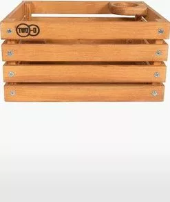 TWO-O Houten Fietskrat The Transporter Handgemaakt Van Vurenhout