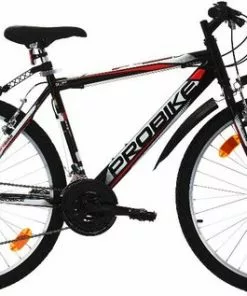 Sprint Probike - Mountainbike 26 Inch - Fiets Met 18 Versnellingen - Zwart/Rood - Framemaat: 46 Cm - Bk19PB0170 R3