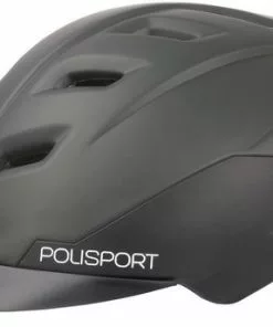 Polisport E'City Fietshelm Ebike - Maat M (54-59cm) - Zwart