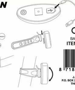 Benson Fietslamp Met Richtingaanwijzer - LED Licht - Afstandsbediening -Fietsen-accessoires Verkoopwinkel 550x353 2
