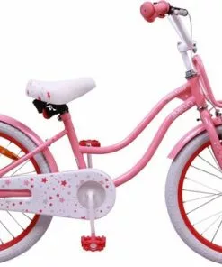 Amigo Superstar Meisjesfiets - Kinderfiets 20 Inch - Roze