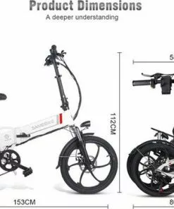 Sameway Samebike Elektrische Vouwfiets - Beste Kwaliteit - Shimano 7 Speed Derailleur -Fietsen-accessoires Verkoopwinkel 550x364 9