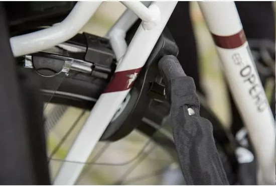 AXA Solid Plus ART2 Fietsslot Met 100cm Insteekketting Set Met Opbergtas - Zadeltas Ketting Slot Zwart 6 AXA Solid Plus ART2 Fietsslot Met 100cm Insteekketting Set Met Opbergtas - Zadeltas Ketting Slot Zwart - Afbeelding 6