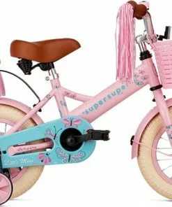 Supersuper Little Miss - Kinderfiets - Meisjesfiets - 12 Inch - Roze