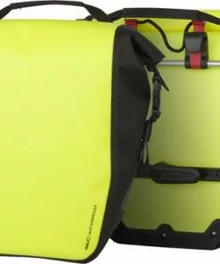 AGU Clean Enkele Fietstas Shelter Medium Set - Geel - 32L - Waterdichte Fietstas - Lichtgewicht - Afneembare Schouderriem - 2 Stuks