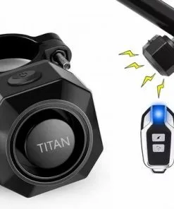 Titan Fietsalarm (2022 Model ) - Fietsalarm - Fietsslot Met Alarm - Alarm Met Afstandsbediening