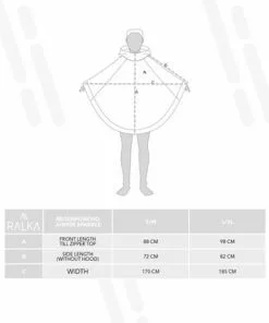 Ralka Regenponcho Senior - Sizzle - Donkergroen - L/XL -Fietsen-accessoires Verkoopwinkel 550x389