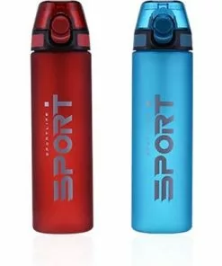 Waterfles 650ml - Bright Aqua - Sport Bidon 0,65L - Drinkfles Met Drinktuit / Rietje - Licht Blauw - Herodeals -Fietsen-accessoires Verkoopwinkel 550x406 5