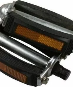 Merkloos 2x Fietspedalen / Fietstrappers Met Reflectoren - Universeel