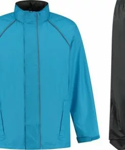 Ralka Regenpak - Comfort - Azuurblauw/Antraciet - M
