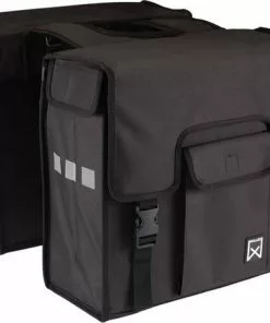 Willex Shopper - Dubbele Fietstas - 38liter- Zwart