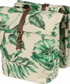 Basil Ever-Green Dubbele Fietstas - Beige - 32 Liter