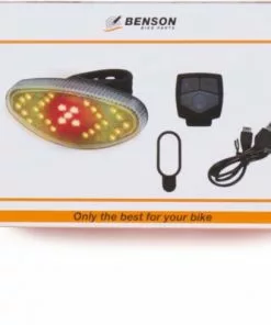 Benson Fietslamp Met Richtingaanwijzer - LED Licht - Afstandsbediening -Fietsen-accessoires Verkoopwinkel 550x489 1