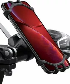 NoXx Telefoonhouder Fiets Universeel - Fiets Telefoonhouder Scooter - Mountainbike Telefoon Houder Siliconen - Zwart -Fietsen-accessoires Verkoopwinkel 550x513 1