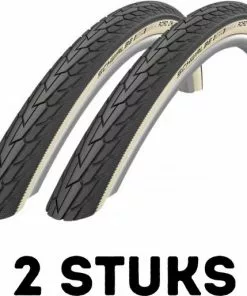 Schwalbe Fietsband - Buitenband - Set Van 2 - Road Cruiser 28 X 1.60 (42-622) Zwart/bruin