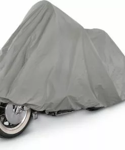 Merkloos Hoogwaardige Grijze Waterdichte Beschermhoes Voor Motor En Scooter - 120x210 Cm | Bescherming Tegen Weer En Wind | Binnen En Buiten | Afdekhoes Motoren En Scooters | Waterdicht | Waterafstotend | Afdekzeil | Hoes | Grijs