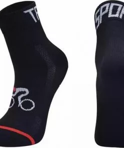 BikeMotion Wielrensokken Maat 35-38 Zwart - Unisex - Outdoor Sokken - Sportsokken - 1 Paar - Wielrennen - Fietsen - Wandelen