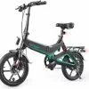 Hitway Elektrische Fiets | Opvouwbare E-bike | 16 Inch | 250W | Zwart/Groen