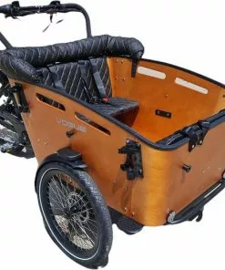 Bakfix Vogue Carry 3 Bakfiets Kussenset, Model Capi Extralux, Kleur Zwart, 3 Cm Dikke Skyleer Bakfiets Kussens