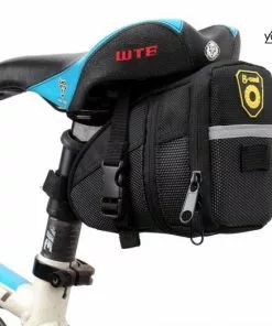 Voltano Zadeltas - Zwart - Uitbreidbaar - Waterdicht - 2.04 Liter