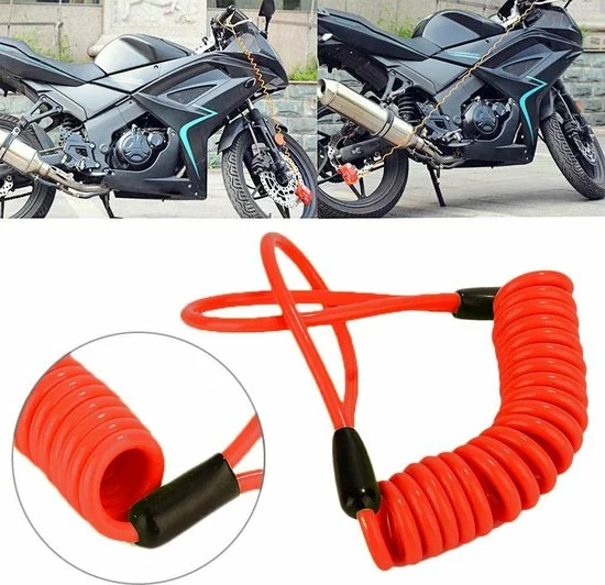 Lyno Motor Schijfremslot Reminder - Motor Slot - Schijfremslot - Motorfiets Slot - Motor - Slot - Reminder - Rood 5 Lyno Motor Schijfremslot Reminder - Motor Slot - Schijfremslot - Motorfiets Slot - Motor - Slot - Reminder - Rood - Afbeelding 5