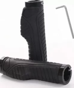 FIEZIO Ergonomische Fietshandvatten Pro Zwart Fiets Handvat Set - Gel Grip - Anti Slip - Trekking MTB Race