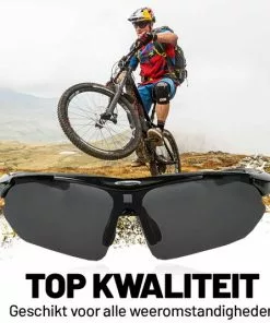 Rocky - Fietsbrillen Heren - Sportbrillen - Professionele Fietsbril + Inclusief 5 Verwisselbare Lenzen + 2 Jaar Garantie -Fietsen-accessoires Verkoopwinkel 550x534