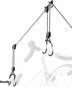 T.R.Goods T.R. Goods - Fietslift Plafond | Fiets Ophangsysteem - Geschikt Tot 20 KG - Ophangen Fiets Aan Plafond - Fietstakel - Fietshaak - Dubbele Fietsophangsysteem Met Katrol -Fietsen-accessoires Verkoopwinkel 550x535 7