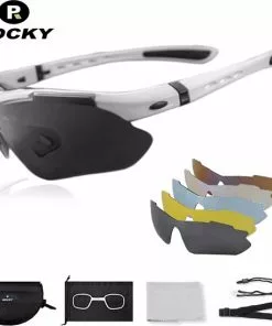 Rocky - Fietsbrillen Heren - Sportbrillen - Professionele Fietsbril + Inclusief 5 Verwisselbare Lenzen + 2 Jaar Garantie