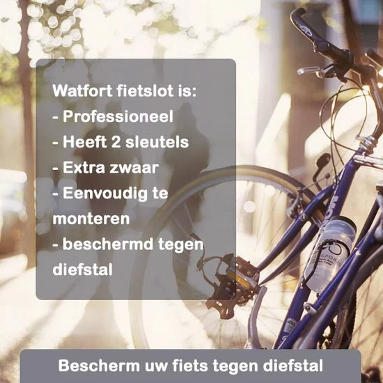 Luxe Walfort Veilige Fietsslot Van Hard Metaal Inclusief 2 Sleutels - Zwart - Kettingslot 2 Luxe Walfort Veilige Fietsslot Van Hard Metaal Inclusief 2 Sleutels - Zwart - Kettingslot - Afbeelding 2