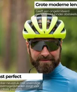 BBB Cycling Fuse PC MLC Zilver Fietsbril - Anti Condens Zonnebril - 3 Lichtgewicht Lenzen - Transparant Grijs - BSG-65 -Fietsen-accessoires Verkoopwinkel 550x550 24