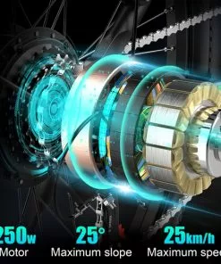 HITWAY Elektrische Fiets Voor Volwassenen | Ebikes Fietsen Stadsfiets | 250W 36V Motor | 7 VERSNELLINGSSYSTEE | 26 Inch - Zwart -Fietsen-accessoires Verkoopwinkel 550x550 243