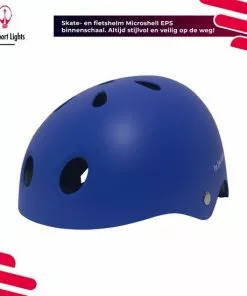 Kinderfietshelm Pro Sport Lights - Skate Fietshelm Voor Kinderen - Matt Blauw - Kinderhelm 50 - 56 Cm -Fietsen-accessoires Verkoopwinkel 550x550 495