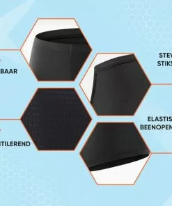 HOOFF Fietsondergoed Dames Heren Met Zeem - Fietsbroek - Wielerbroek - Fietsonderbroek - Wielrenbroek - Fietskleding - Oranje/Zwart - Maat XL -Fietsen-accessoires Verkoopwinkel 550x550 550