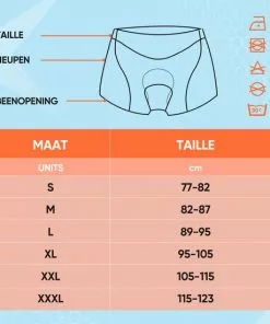HOOFF Fietsondergoed Dames Heren Met Zeem - Fietsbroek - Wielerbroek - Fietsonderbroek - Wielrenbroek - Fietskleding - Oranje/Zwart - Maat XL -Fietsen-accessoires Verkoopwinkel 550x550 551