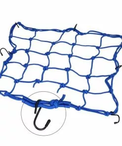 Merkloos Premium Bagagenet Met 8 Haken 40x40cm 90x90 Uitgerekt Blauw | Spin, Motorfiets, Scooter En Fiets -Fietsen-accessoires Verkoopwinkel 550x550 557