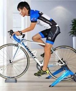 Merkloos Decopatent Fietstrainer - Rollenbank Fiets 26-28 Inch Of 700C Wielen - Hometrainer - Racefiets - Mountainbike - Aluminium - Blauw