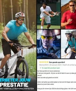 Rocky - Fietsbrillen Heren - Sportbrillen - Professionele Fietsbril + Inclusief 5 Verwisselbare Lenzen + 2 Jaar Garantie -Fietsen-accessoires Verkoopwinkel 550x550 97
