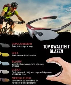 Rocky - Fietsbrillen Heren - Sportbrillen - Professionele Fietsbril + Inclusief 5 Verwisselbare Lenzen + 2 Jaar Garantie -Fietsen-accessoires Verkoopwinkel 550x550 98