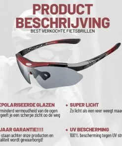 Rocky - Fietsbrillen Heren - Sportbrillen - Professionele Fietsbril + Inclusief 5 Verwisselbare Lenzen + 2 Jaar Garantie -Fietsen-accessoires Verkoopwinkel 550x550 99