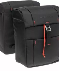 New Looxs Vigo Atran AVS Afneembare Dubbele Fietstas - 37 Liter Zwart
