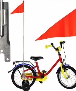 TGL Safety TGL Fietsvlag - Oranje Bike Fun Fietsvlag - Veiligheidsvlag