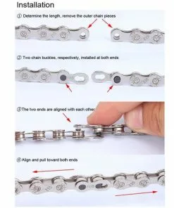 MTB Cycling Herbruikbare Missing Chain Link - 9 Speed - Smart Link / Quick Link / Kettingschakel - KMC / Shimano / Sram - Herbruikbaar -Fietsen-accessoires Verkoopwinkel 550x557 4